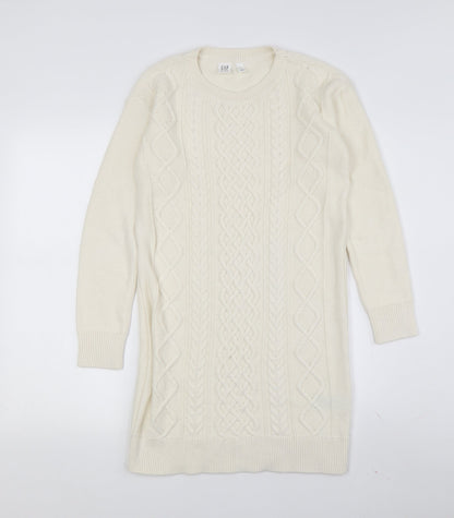 GAP Women’s Ivory Jumper Dress XL Long Sleeve