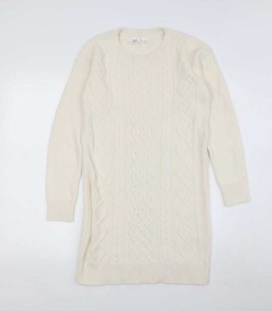 GAP Women’s Ivory Jumper Dress XL Long Sleeve