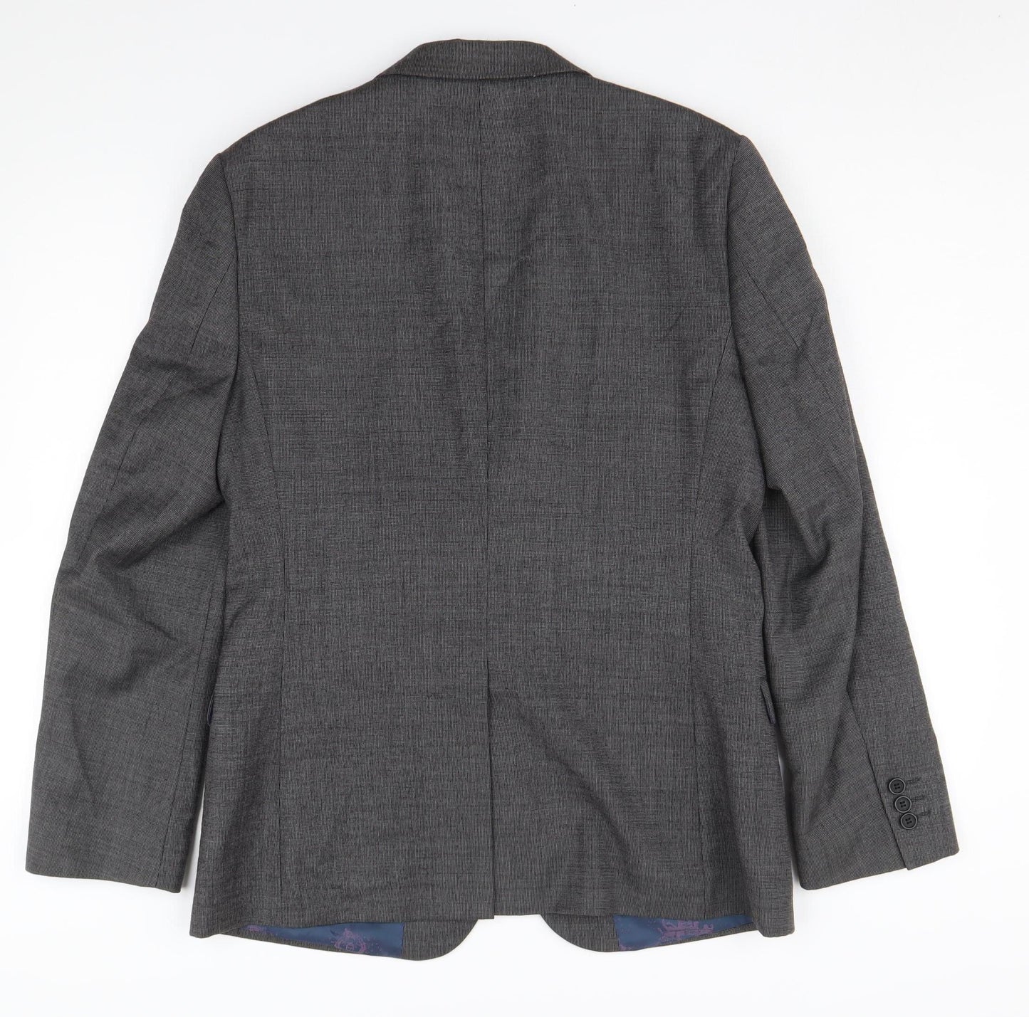 Mens UK Size 38 Ted Baker Regular Grey Suit Jacket