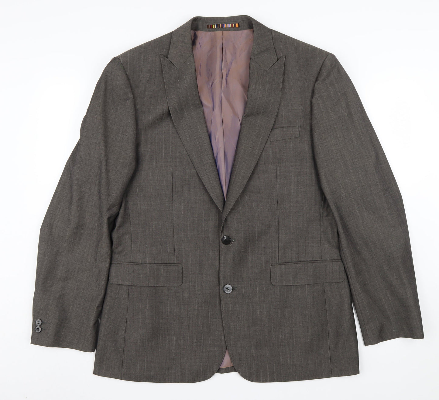 Mens UK Size 42 River Island Regular Brown Suit Jacket
