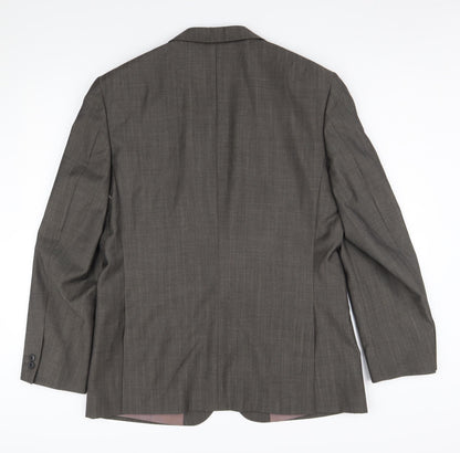 Mens UK Size 42 River Island Regular Brown Suit Jacket