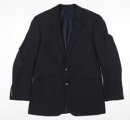 Mens UK Size 40 Jeff Banks Regular Black Suit Jacket