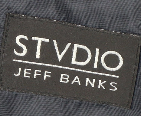 Mens UK Size 40 Jeff Banks Regular Black Suit Jacket