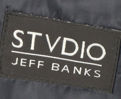 Mens UK Size 40 Jeff Banks Regular Black Suit Jacket