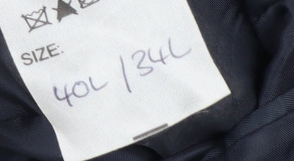 Mens UK Size 40 Jeff Banks Regular Black Suit Jacket