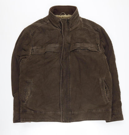 Mens UK Size XL NEXT Brown Overcoat