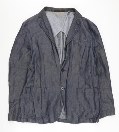 AT.P.CO Men's Blue Blazer, Size 26, Casual Spring Blazer