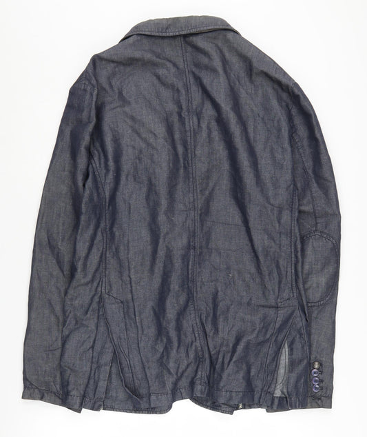 AT.P.CO Men's Blue Blazer, Size 26, Casual Spring Blazer