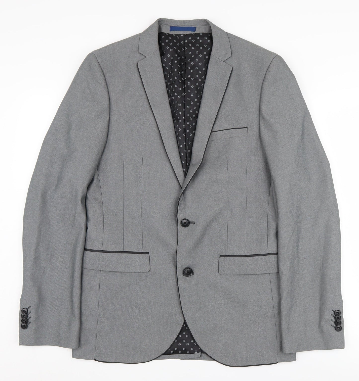 Mens UK Size 38 Ventuno 21 Regular Grey Suit Jacket