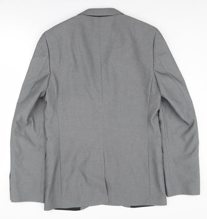 Mens UK Size 38 Ventuno 21 Regular Grey Suit Jacket