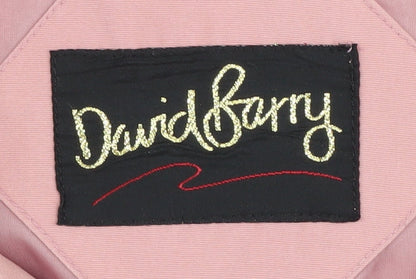 Womens UK Size 16 David Barry Pink Basic Jacket