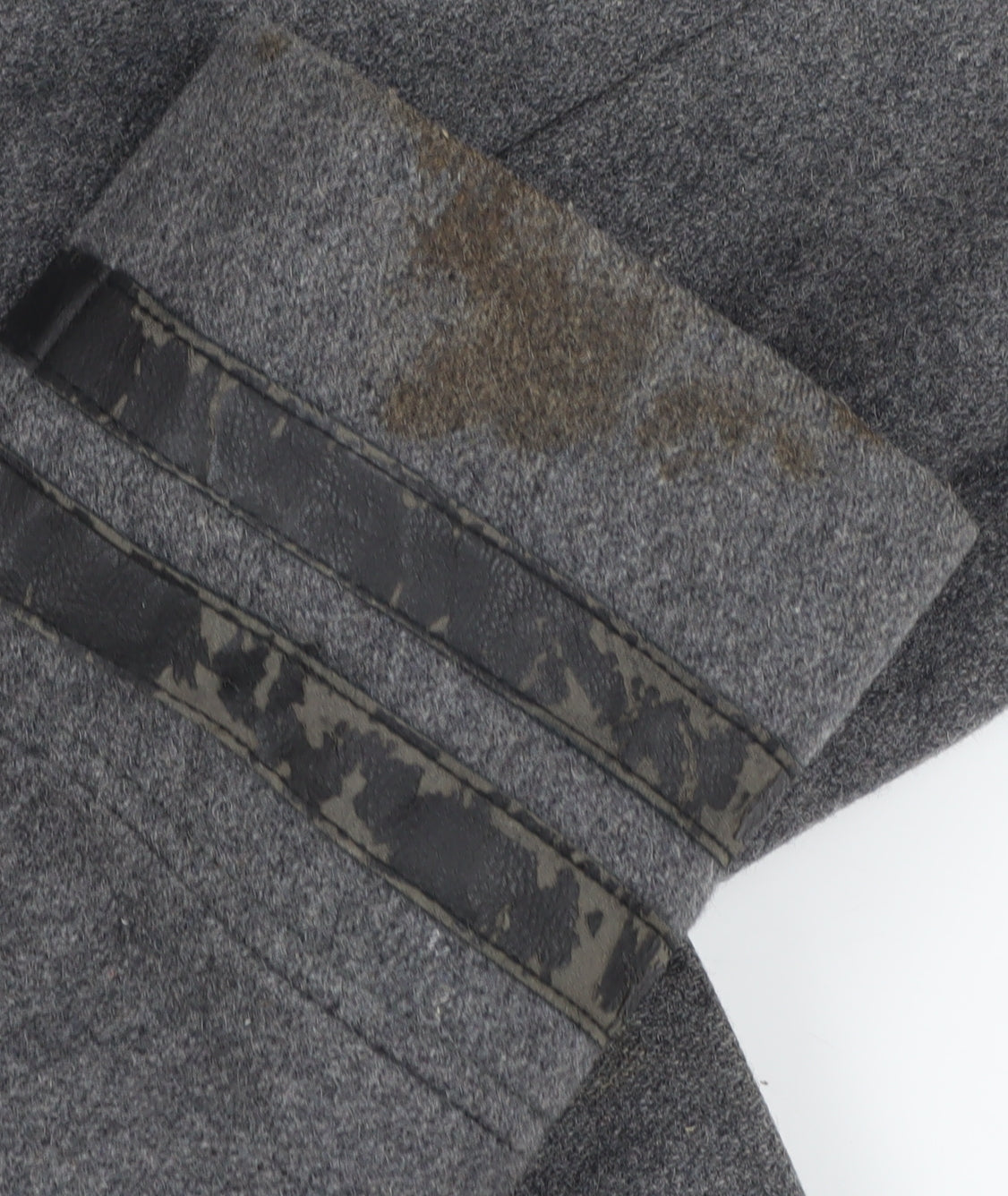 Mens UK Size L River Island Grey Pea Coat