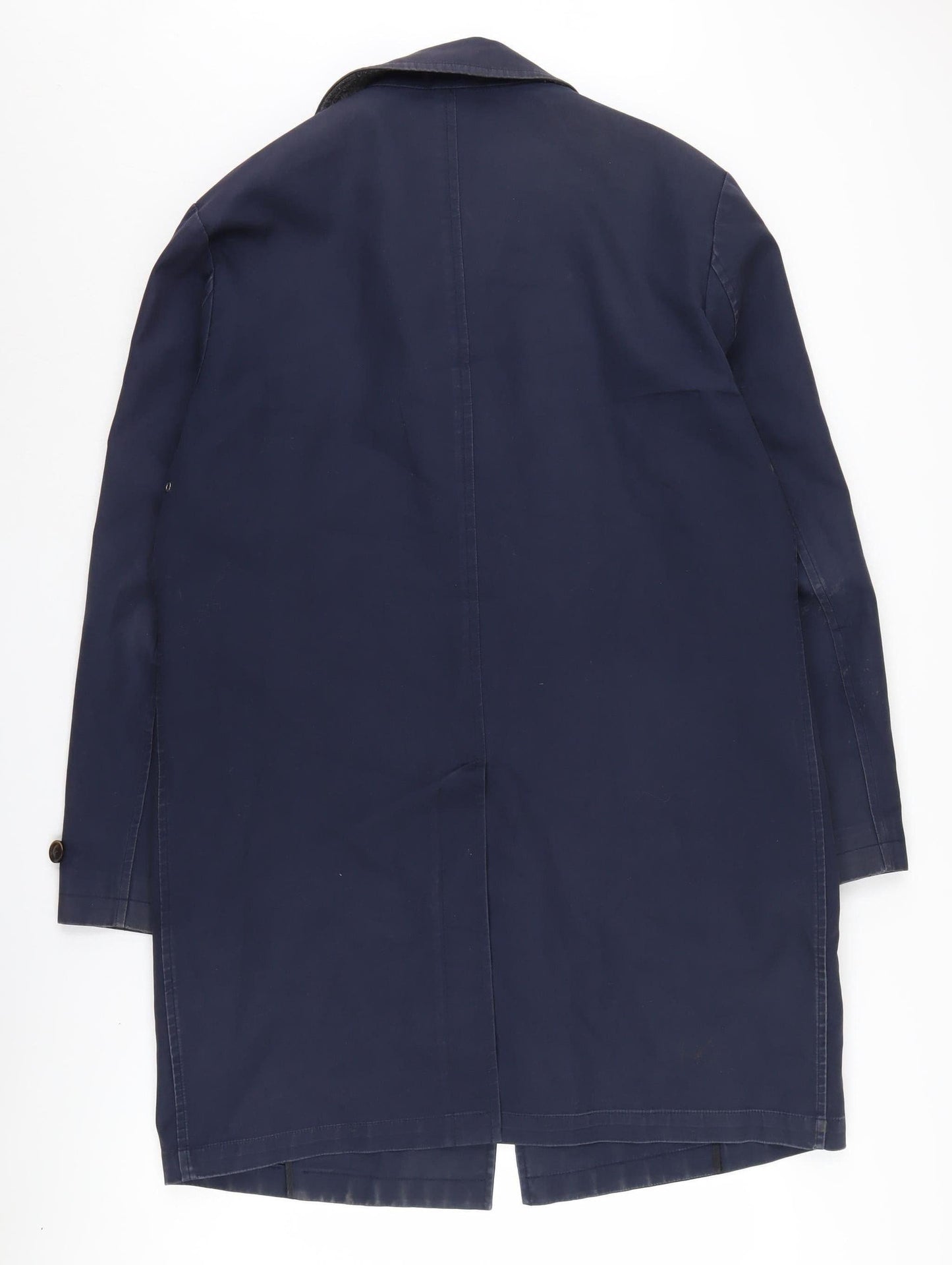 Mens UK Size L Howick Blue Overcoat