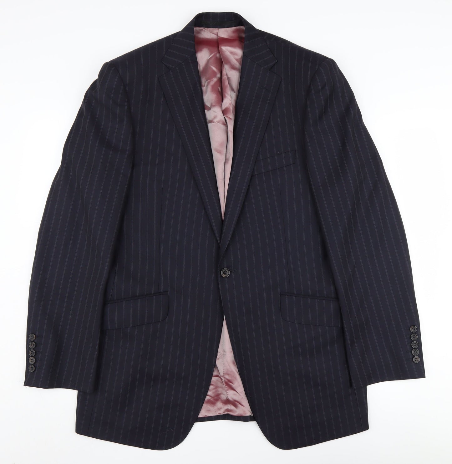 Mens UK Size 40 Marks and Spencer Regular Blue Suit Jacket