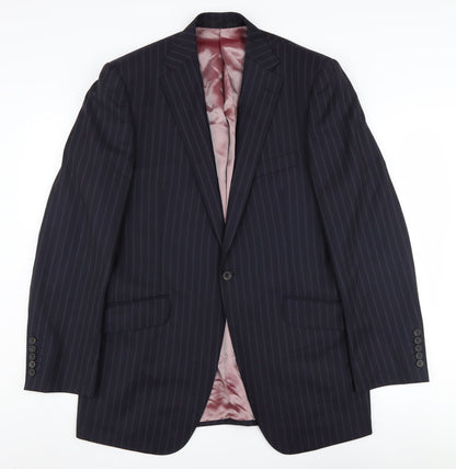 Mens UK Size 40 Marks and Spencer Regular Blue Suit Jacket