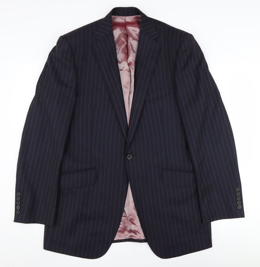 Mens UK Size 40 Marks and Spencer Regular Blue Suit Jacket