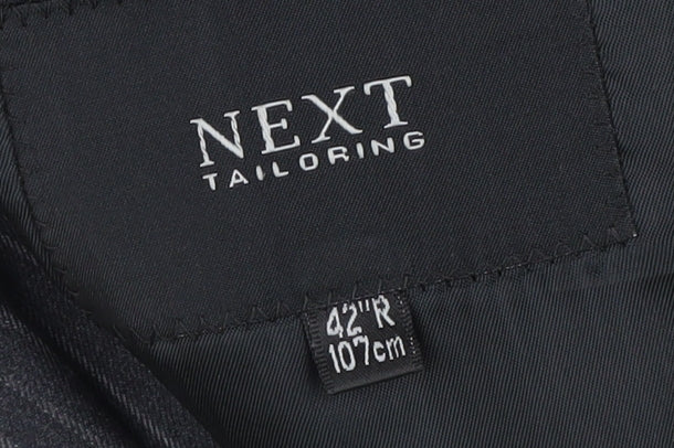 Mens UK Size 42 NEXT Regular Black Suit Jacket