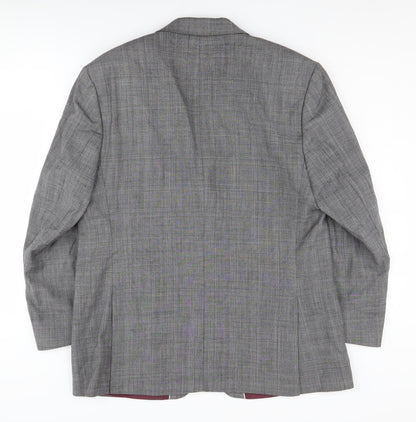 Mens UK Size 42 Jeff Banks Regular Grey Suit Jacket