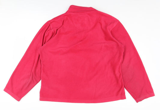 Regatta Women's Red Fleece Zip Pullover - Size 12