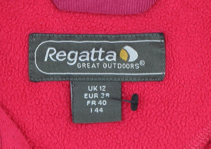 Regatta Women's Red Fleece Zip Pullover - Size 12