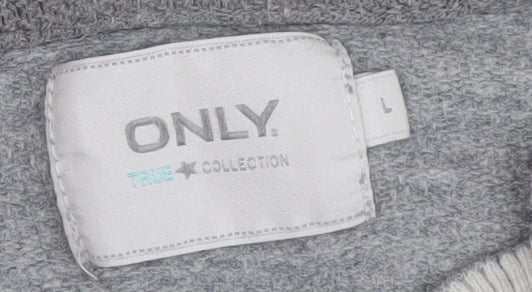 ONLY Girls Grey Hooded Cardigan L - Casual Style