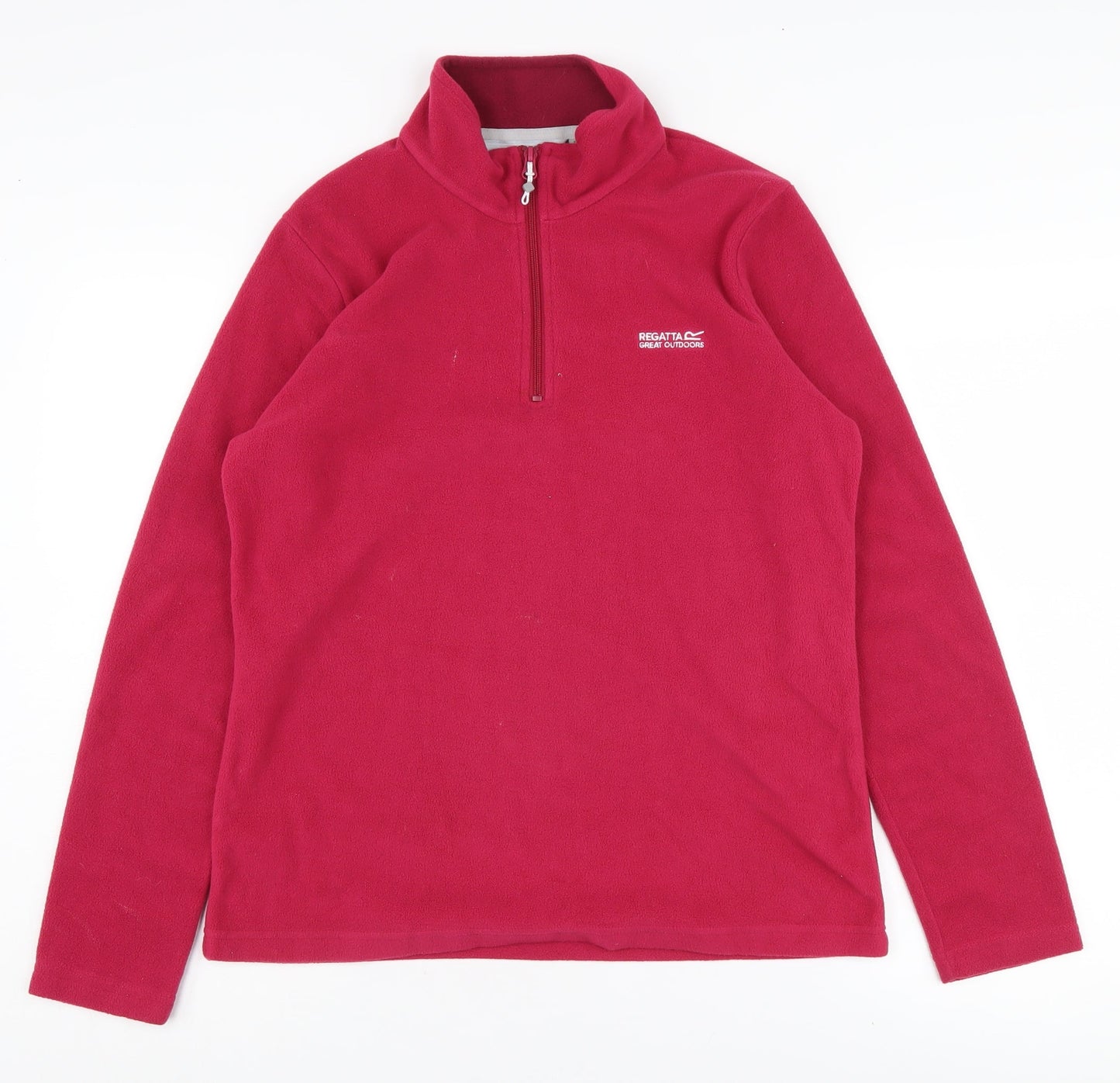 Regatta Women's Red 1/2 Zip Fleece Sweatshirt M