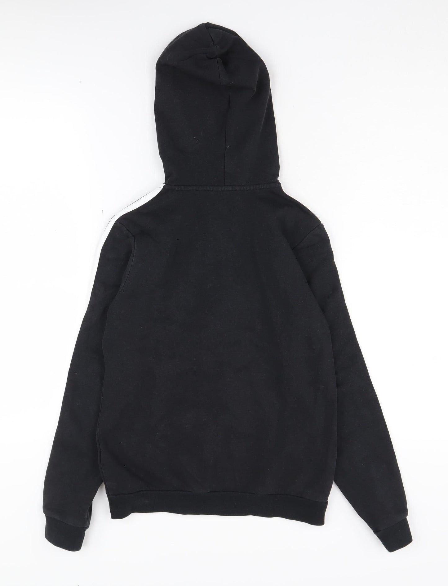 Adidas Boys Black Full Zip Hoodie - 11-12 Years