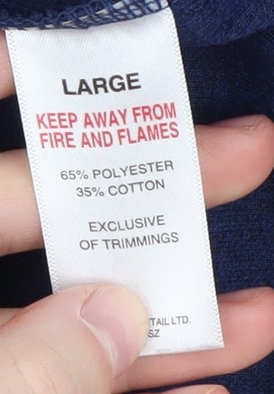 Lincoln Men's Blue Full Zip Jumper - Size L