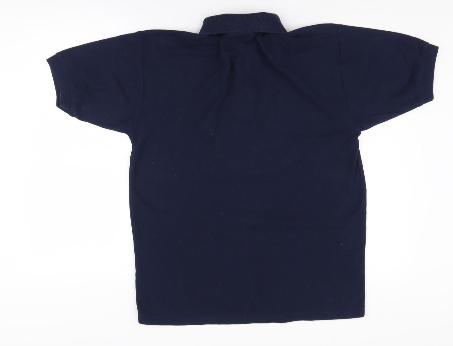 Zantos Men's Blue Polo Shirt Medium Solid Slim Casual