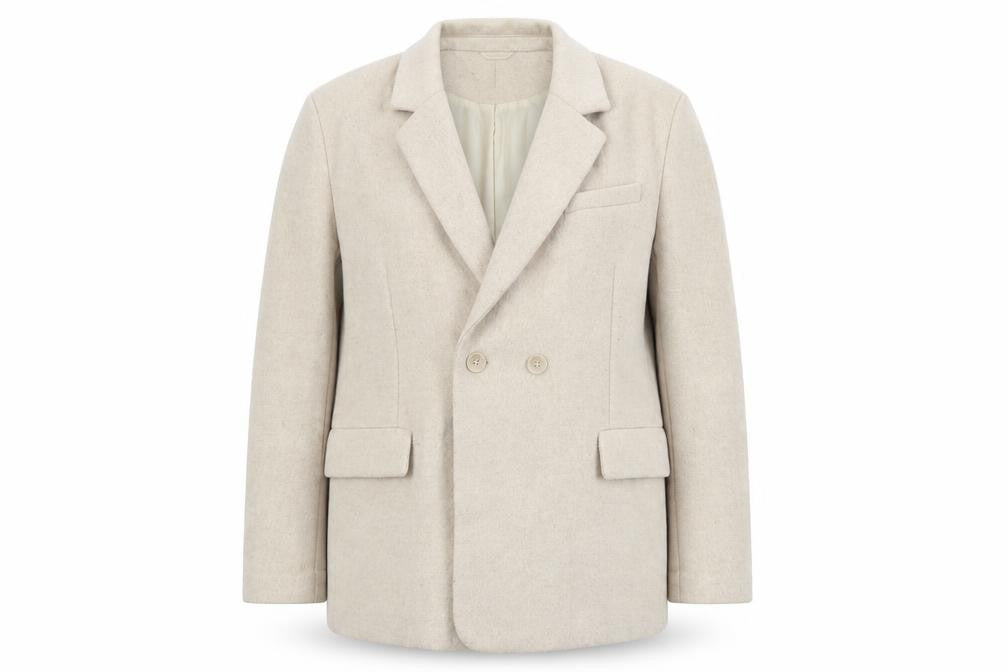 Womens UK Size 10 Boohoo Beige Double-Breasted
