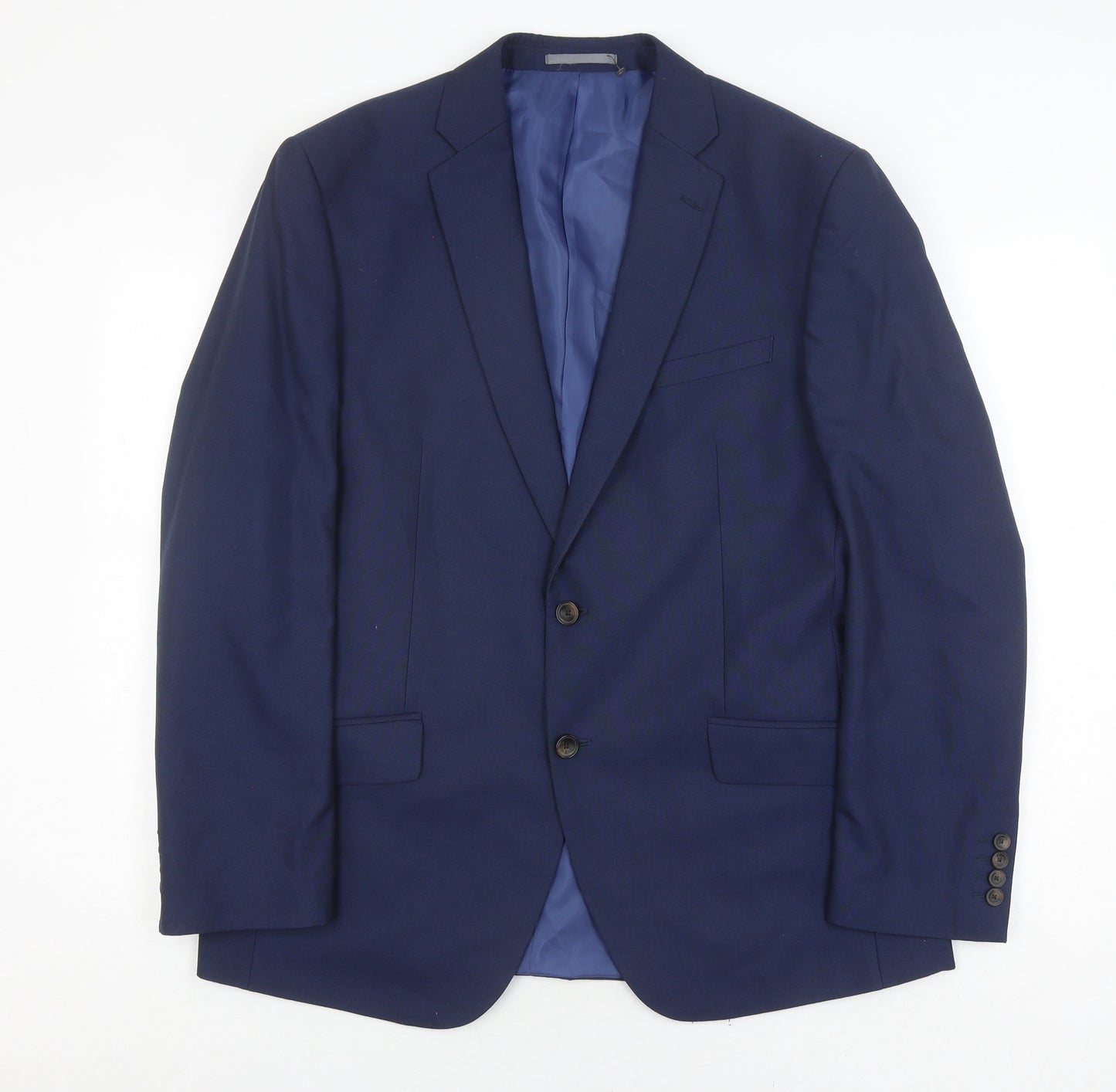 Mens UK Size 42 Marks and Spencer Regular Blue Suit Jacket