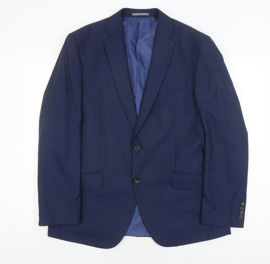 Mens UK Size 42 Marks and Spencer Regular Blue Suit Jacket