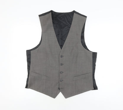 Mens UK Size 39.5 Vintage  Grey Suit Waistcoat