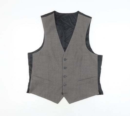 Mens UK Size 39.5 Vintage  Grey Suit Waistcoat