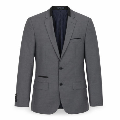 Mens UK Size 40 River Island Regular Grey Suit Jacket