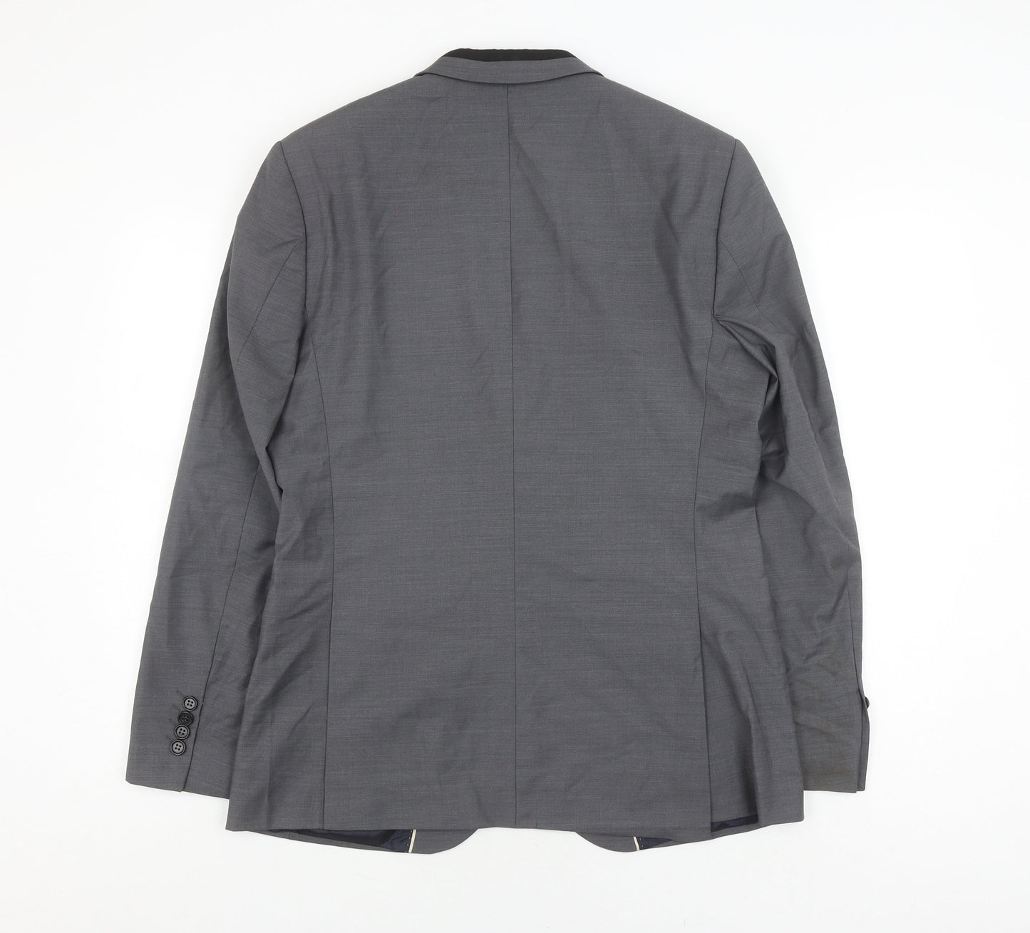 Mens UK Size 40 River Island Regular Grey Suit Jacket