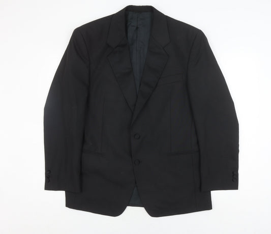 Mens UK Size 40 Nicholas Rowe Regular Black Suit Tuxedo