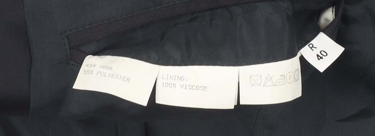 Mens UK Size 40 Nicholas Rowe Regular Black Suit Tuxedo