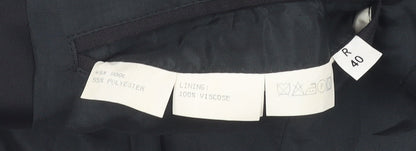 Mens UK Size 40 Nicholas Rowe Regular Black Suit Tuxedo