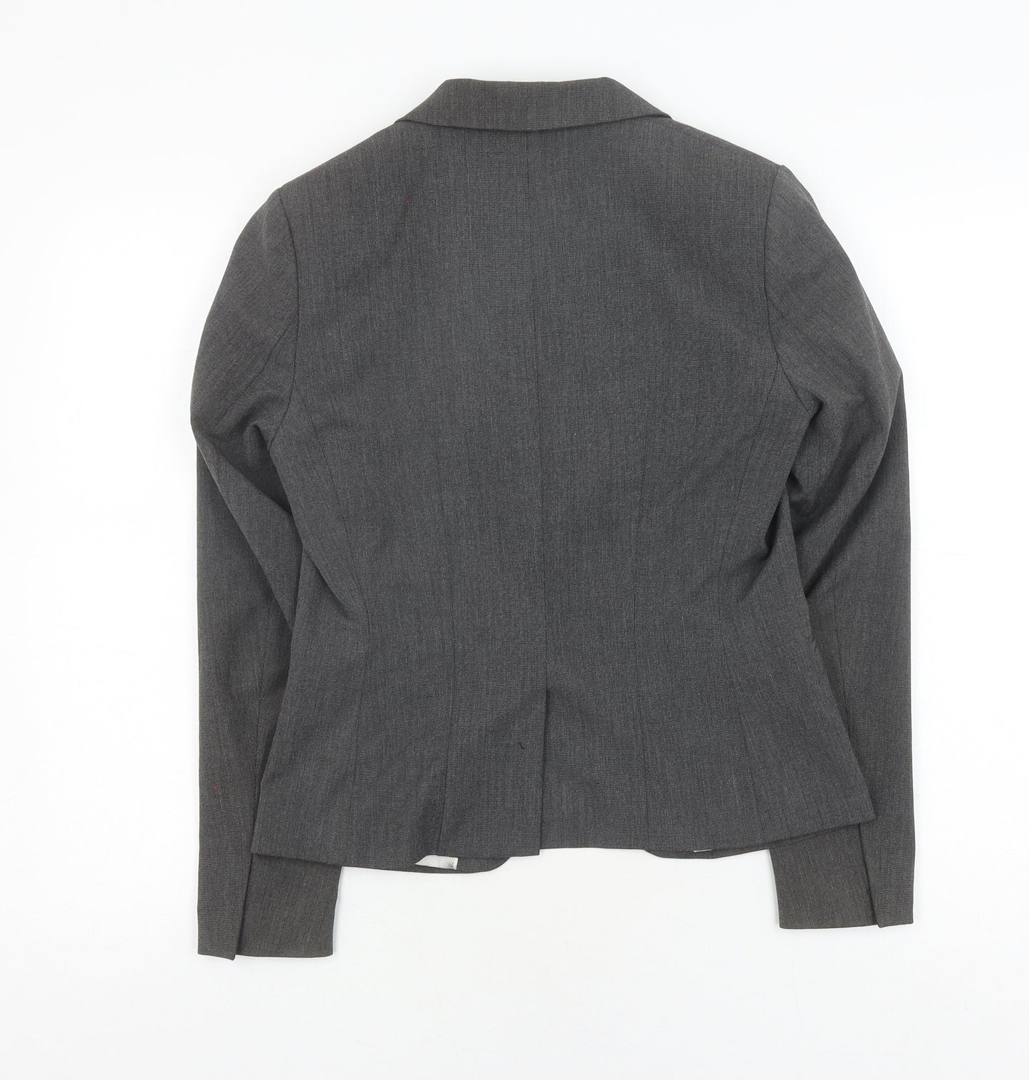 H&M Women's Grey Slim Fit Suit Jacket Size 10