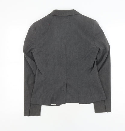 H&M Women's Grey Slim Fit Suit Jacket Size 10