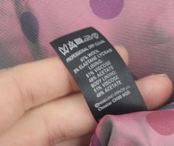 Marks and Spencer Grey Pinstripe Women's Blazer UK 16