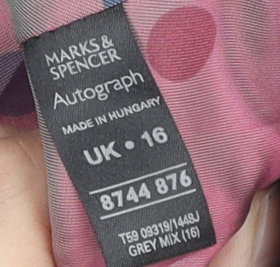 Marks and Spencer Grey Pinstripe Women's Blazer UK 16