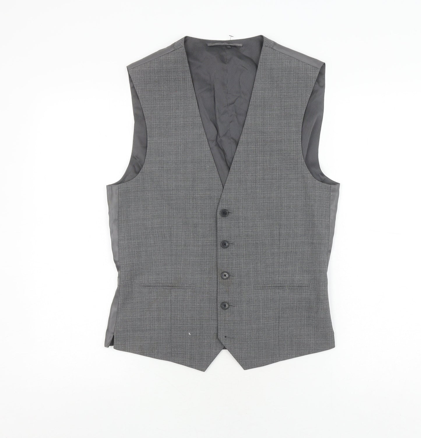 Mens UK Size 38 NEXT Regular Grey Suit Waistcoat