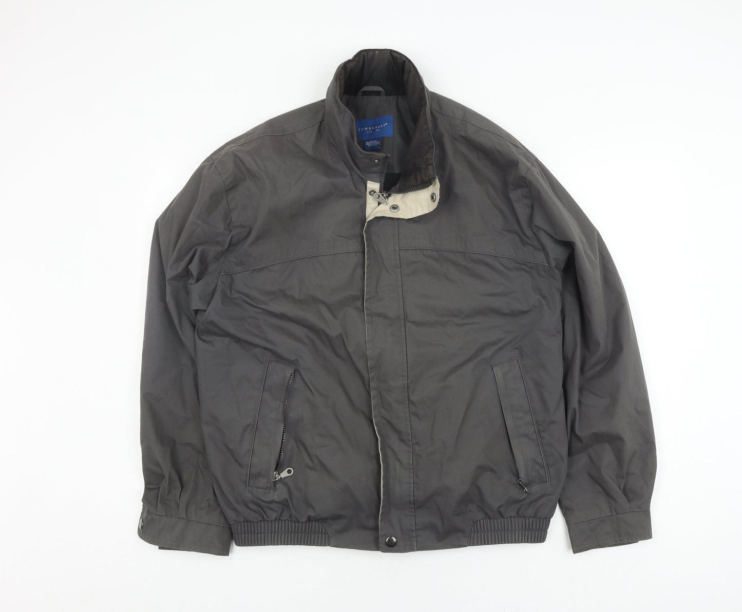 Mens UK Size M TownCraft Grey Bomber Jacket