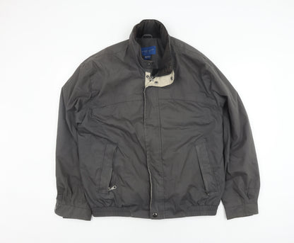 Mens UK Size M TownCraft Grey Bomber Jacket