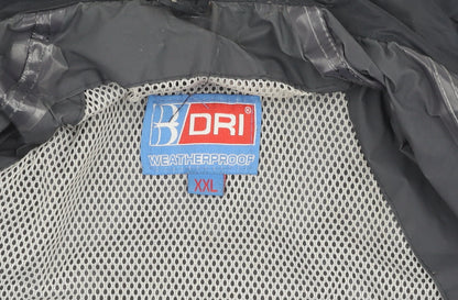 DRI Black Men's XL Waterproof Rain Coat