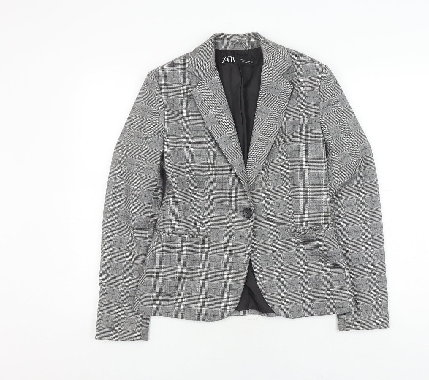 Womens UK Size 6 Zara Regular Grey Blazer
