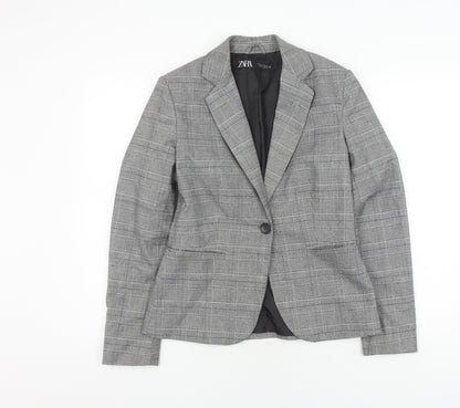 Womens UK Size 6 Zara Regular Grey Blazer