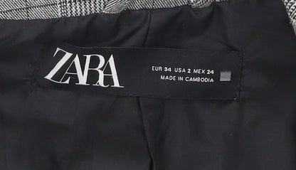 Womens UK Size 6 Zara Regular Grey Blazer